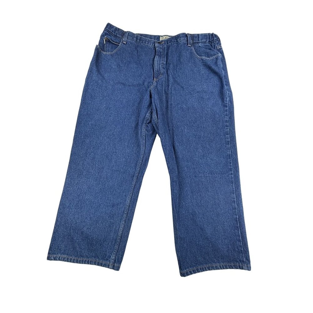 L.L. Bean Men's Comfort Waist Jeans 44X30 Blue 100% Cotton